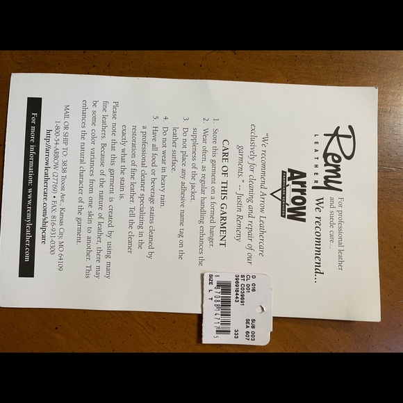 Rémy Lambskin leather blazer size LT - Picture 10 of 12